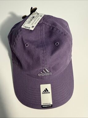 adidas Purple Women's Baseball Cap with Embroidered Logo